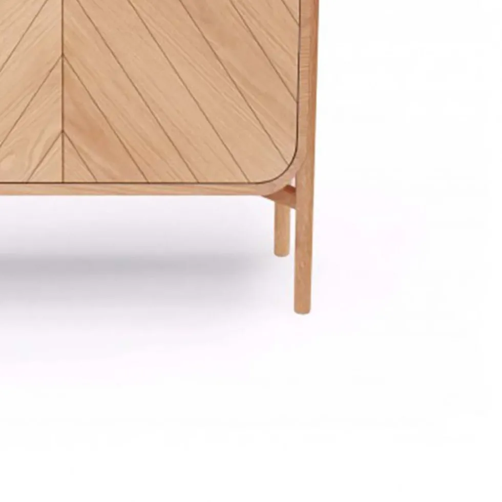 Cabinet en chêne naturel 120,5 x 45 x 130 cm Marius - Hartô