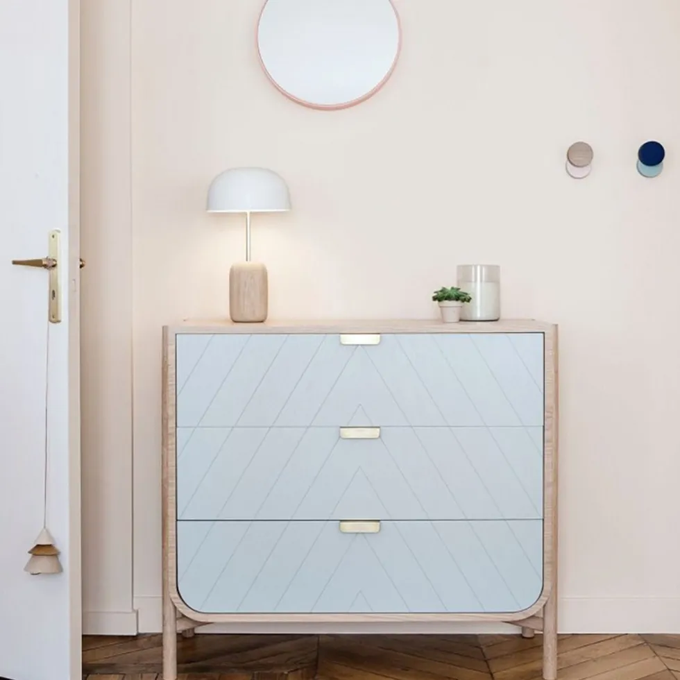 Cabinet en chêne naturel 120,5 x 45 x 130 cm Marius - Hartô