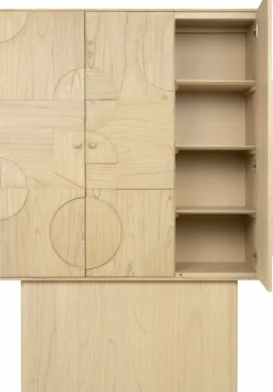 Cabinet rectangulaire en bois beige Zulgo - Versmissen