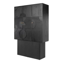Cabinet rectangulaire en bois noir Zulgo - Versmissen