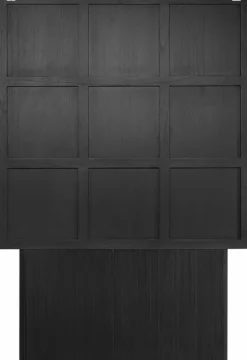 Cabinet rectangulaire en bois noir Zulgo - Versmissen