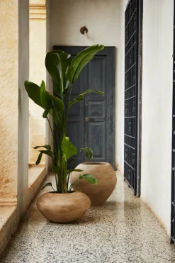 Cache-pot beige 30,3 x 64 cm Dodu - Ferm Living