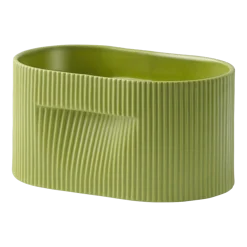 Cache-pot de fleurs en argile vert 13cm Ridge - Muuto