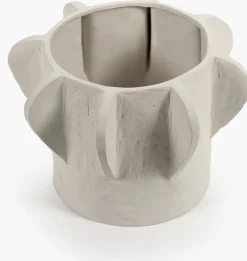 Cache-pot de fleurs en grès beige 35,5x24cm 02 Molly - Serax