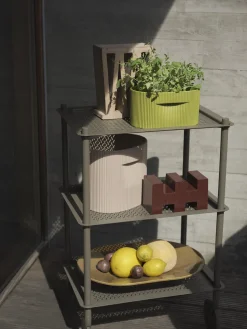 Cache-pot en argile beige 15cm Ridge - Muuto