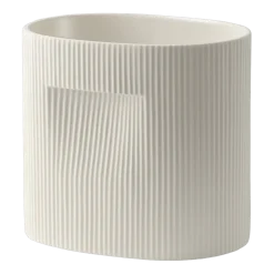 Cache-pot en argile off-white 24cm Ridge - Muuto