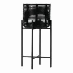 Cache-pot en rotin synthétique noir Ivo L - Vincent Sheppard