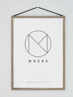 Cadre design à suspendre Frame Chêne A3 - Moebe