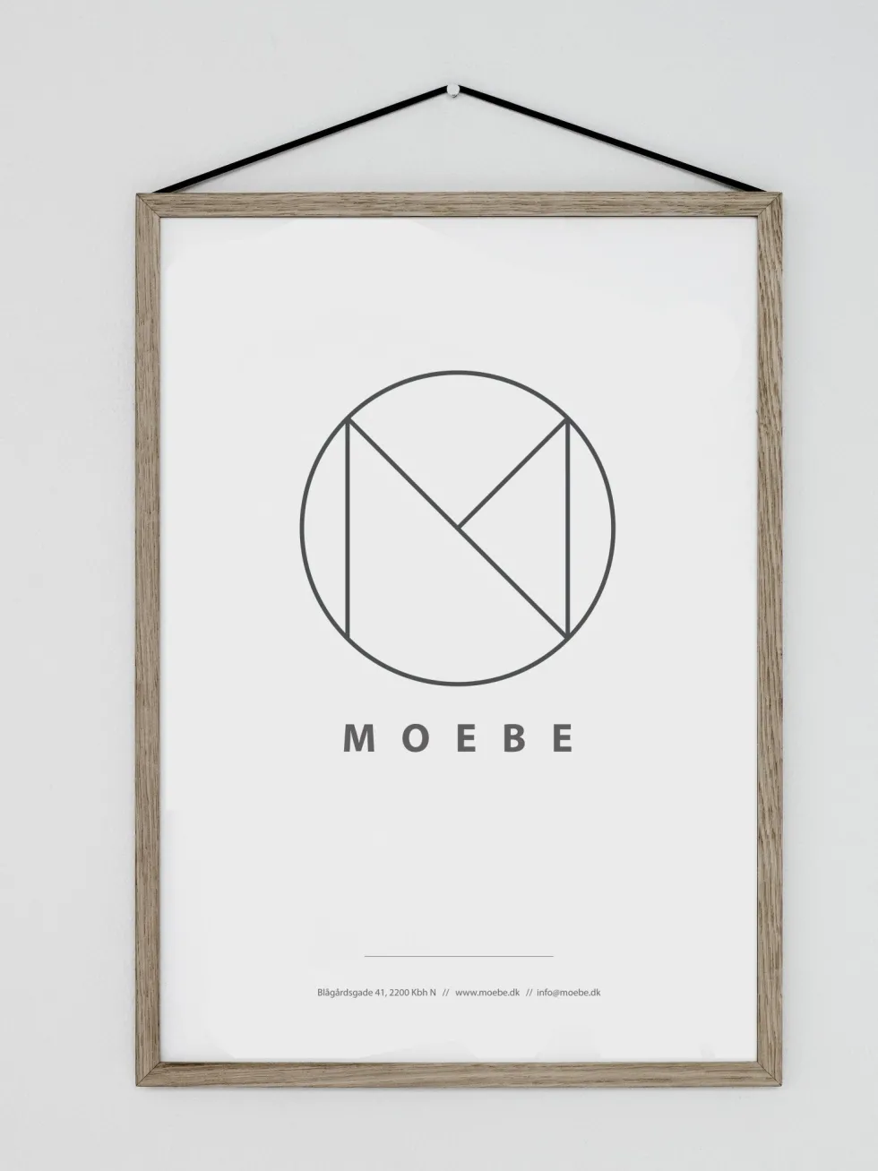 Cadre design à suspendre Frame Chêne A3 - Moebe