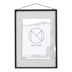 Cadre design à suspendre noir A5 Frame Aluminium - Moebe