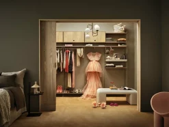 Caisson en bois noir avec porte rabattable - String furniture
