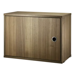 Caisson en noyer avec porte battante - String furniture