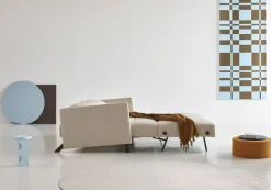 Canapé convertible avec accoudoirs blida sand grey 160-200cm Cubed 02 - Innovation Living