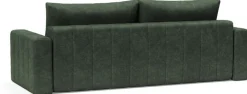 Canapé convertible avec accoudoirs en tissu avella pine green 143-200cm Akello - Innovation Living