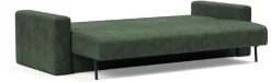 Canapé convertible avec accoudoirs en tissu avella pine green 143-200cm Akello - Innovation Living