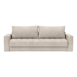 Canapé convertible avec accoudoirs en tissu avella sand 143-200cm Akello - Innovation Living