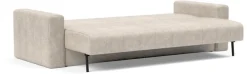 Canapé convertible avec accoudoirs en tissu avella sand 143-200cm Akello - Innovation Living