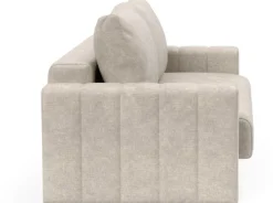 Canapé convertible avec accoudoirs en tissu avella sand 143-200cm Akello - Innovation Living