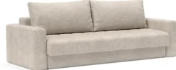 Canapé convertible avec accoudoirs en tissu avella sand 143-200cm Akello - Innovation Living