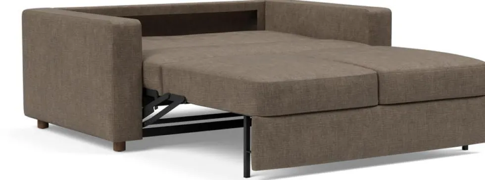 Canapé convertible avec accoudoirs esina cedar brown 140-195cm Neah - Innovation Living