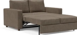 Canapé convertible avec accoudoirs esina cedar brown 140-195cm Neah - Innovation Living