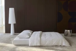 Canapé convertible avec deux coussins ronds en polyester recyclé beige 200x90x65cm Circlus - Inovation Living