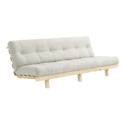 Canapé convertible en bois de pin et matelas naturel 130x200cm Lean - Karup Design