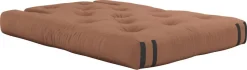 Canapé convertible en coton argile brune 140x122x70cm Hippo - Karup Design