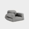 Canapé convertible en coton gris 90x122x66cm Hippo - Karup Design