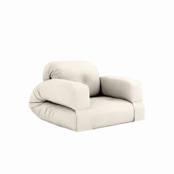 Canapé convertible en lin 90x122x66cm Hippo - Karup Design