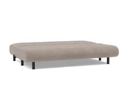Canapé convertible en polyester recyclé gris, beige 200x108x79cm Nabli - Innovation living