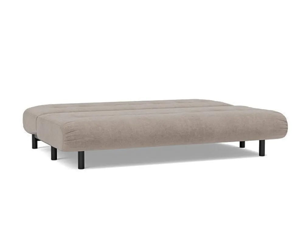 Canapé convertible en polyester recyclé gris, beige 200x108x79cm Nabli - Innovation living
