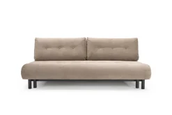 Canapé convertible en polyester recyclé gris, beige 200x108x79cm Nabli - Innovation living