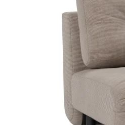 Canapé convertible en polyester recyclé gris, beige 200x108x79cm Nabli - Innovation living