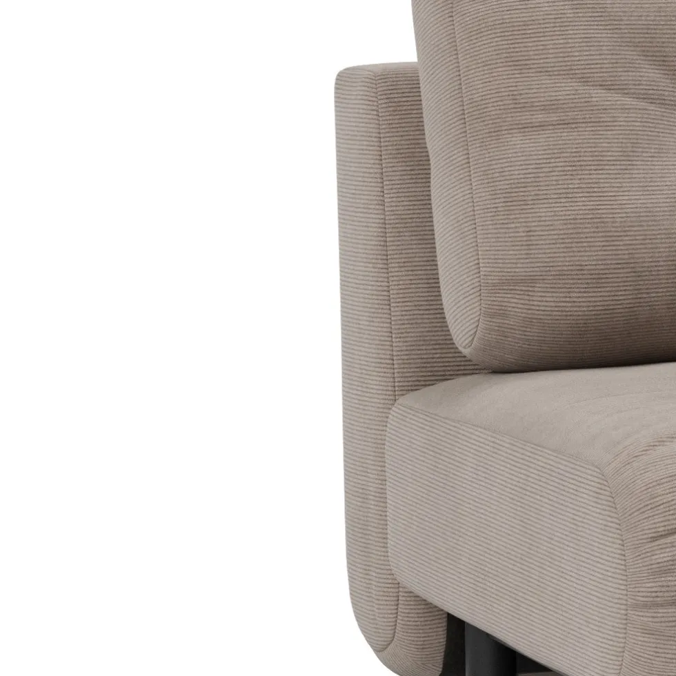 Canapé convertible en polyester recyclé gris, beige 200x108x79cm Nabli - Innovation living