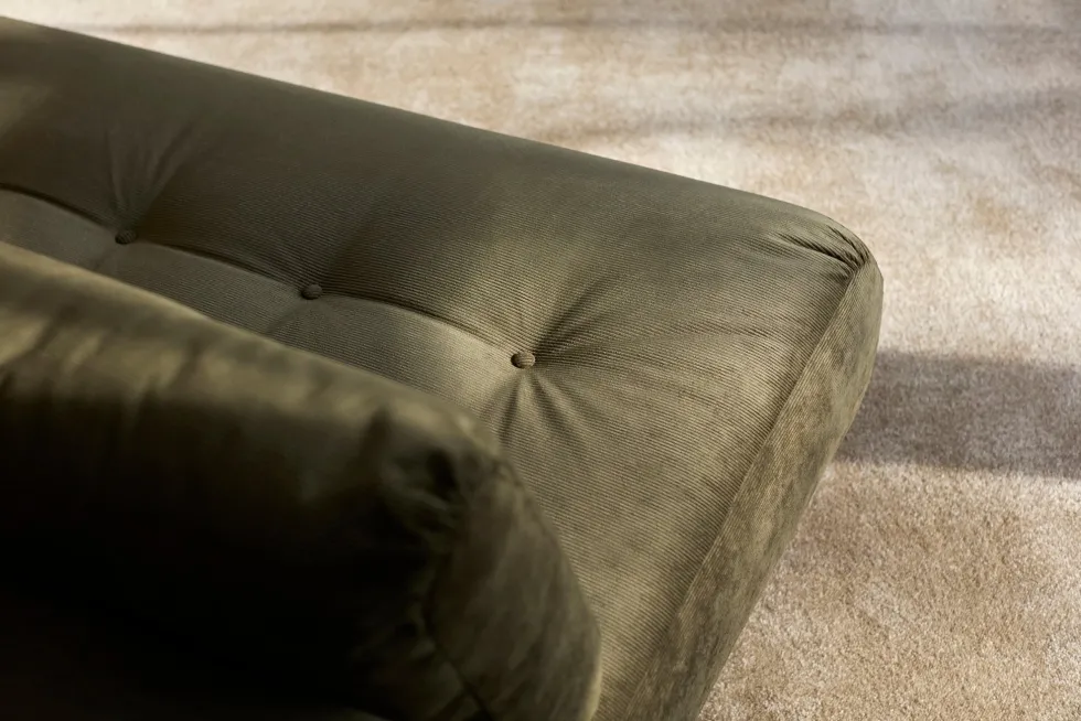 Canapé convertible en polyester recyclé gris, beige 200x108x79cm Nabli - Innovation living