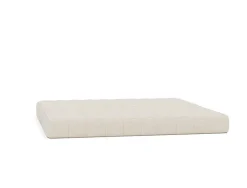 Canapé convertible en polyester recyclé ivoire 208x104x77cm Cozypad - Innovation living