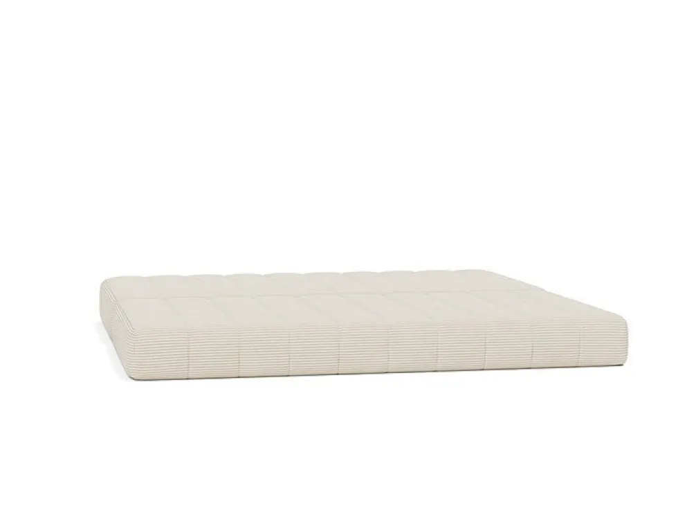 Canapé convertible en polyester recyclé ivoire 208x104x77cm Cozypad - Innovation living