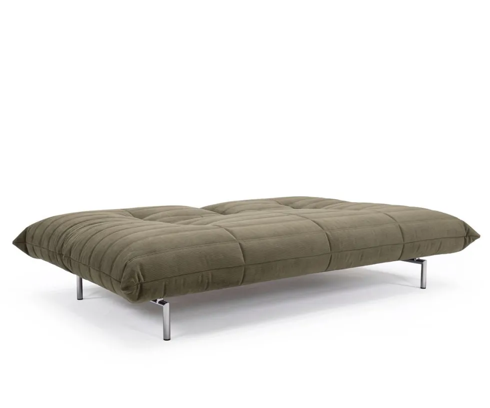 Canapé convertible en polyester recyclé kaki 211x96x81cm Mikunjo - Inovation Living