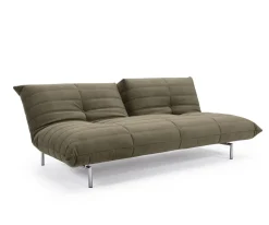 Canapé convertible en polyester recyclé kaki 211x96x81cm Mikunjo - Inovation Living