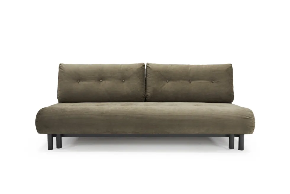 Canapé convertible en polyester recyclé kaki 200x108x79cm Nabli - Innovation living