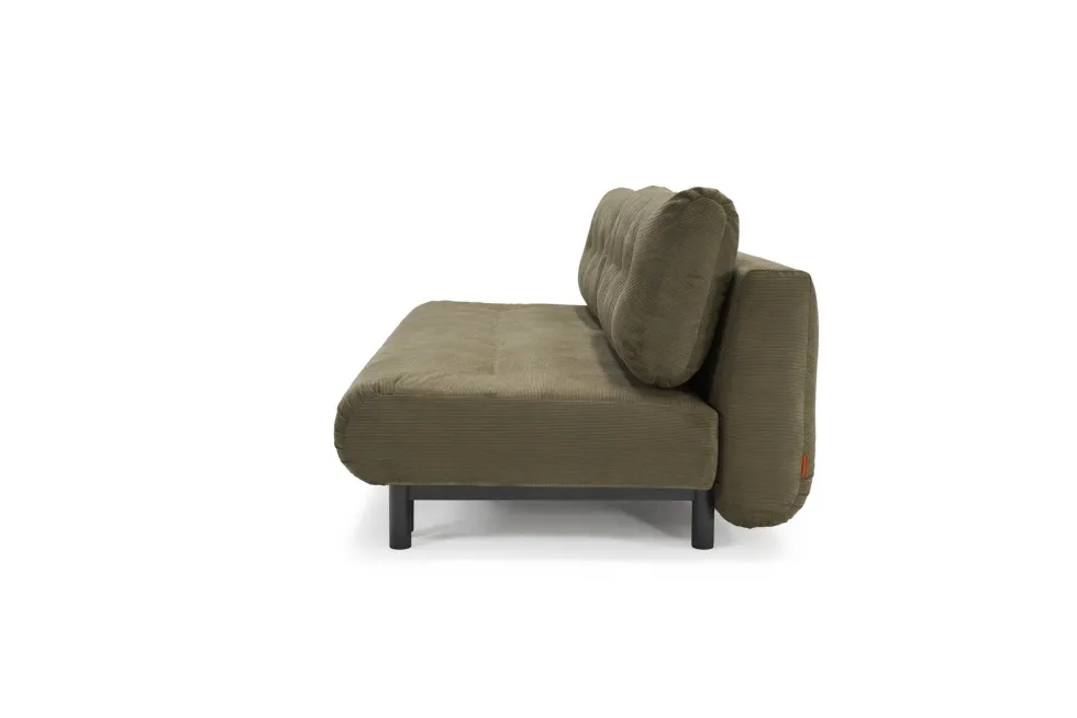 Canapé convertible en polyester recyclé kaki 200x108x79cm Nabli - Innovation living