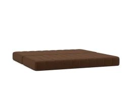 Canapé convertible en polyester recyclé marron 208x104x77cm Cozypad - Innovation living
