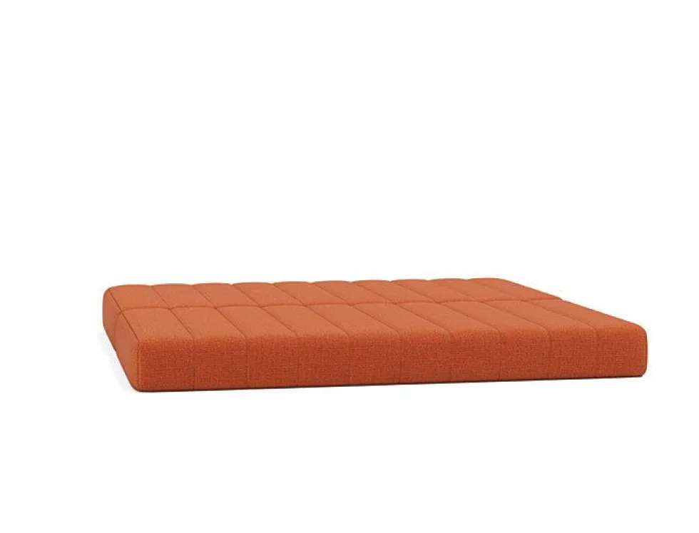 Canapé convertible en polyester recyclé orange 208x104x77cm Cozypad - Innovation living