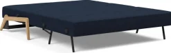 Canapé convertible pied en chêne et tissu mixed dance blue 160-200cm Cubed 02 - Innovation Living