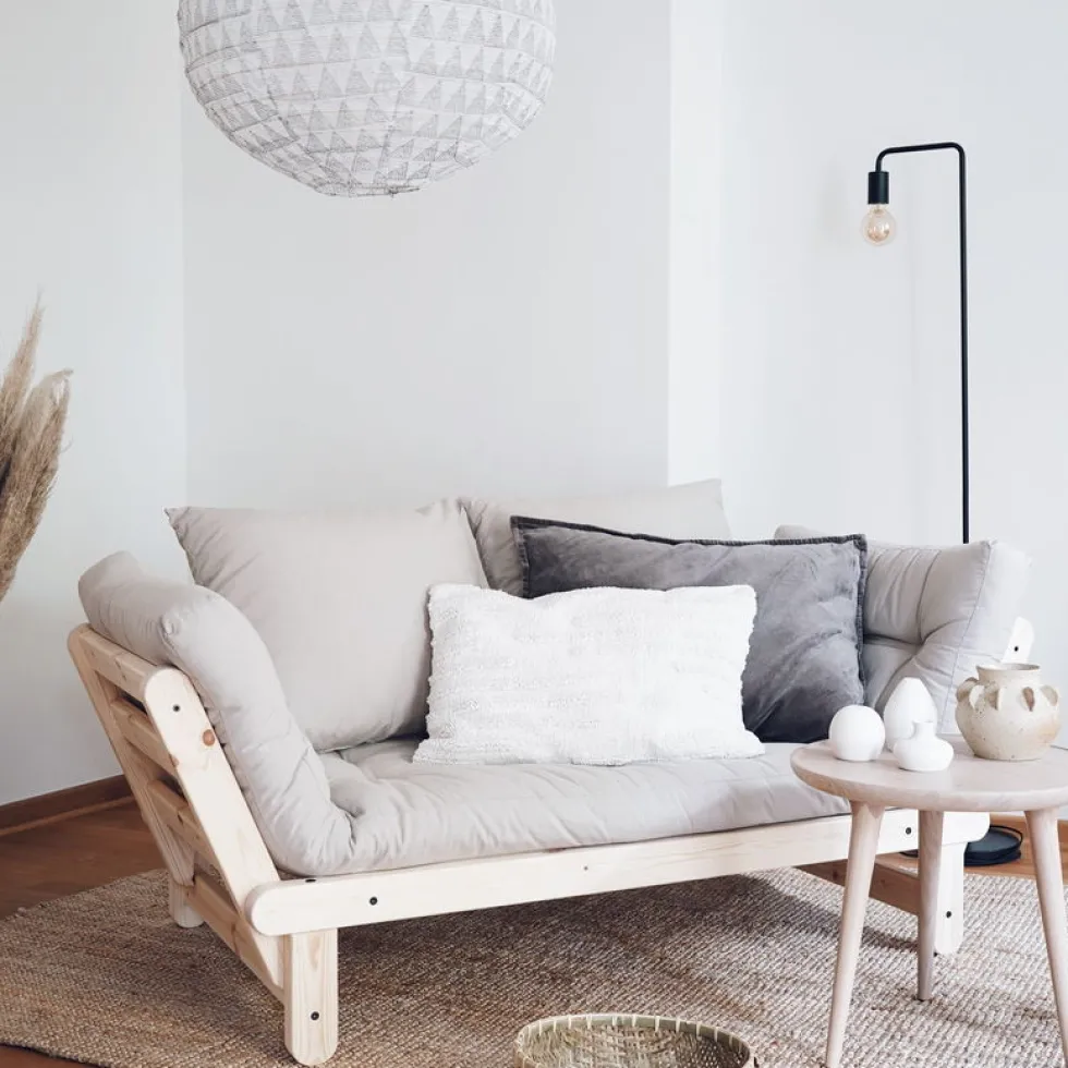 Canapé convertible 2 places naturel Beat - Karup Design