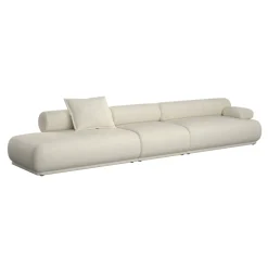 Canapé côté droit en tissu beige 4,5 places Rembrandt - Zuiver
