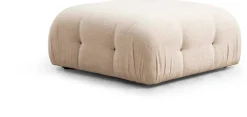 Canapé d'angle droit en tissu beige bouclette 95x288x75cm Bubble - Home Design