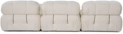 Canapé d'angle droit en tissu beige 95x288x75cm Bubble - Home Design