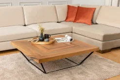 Canapé d'angle droit en tissu beige 193x313x97cm Tulip corner - Home Design
